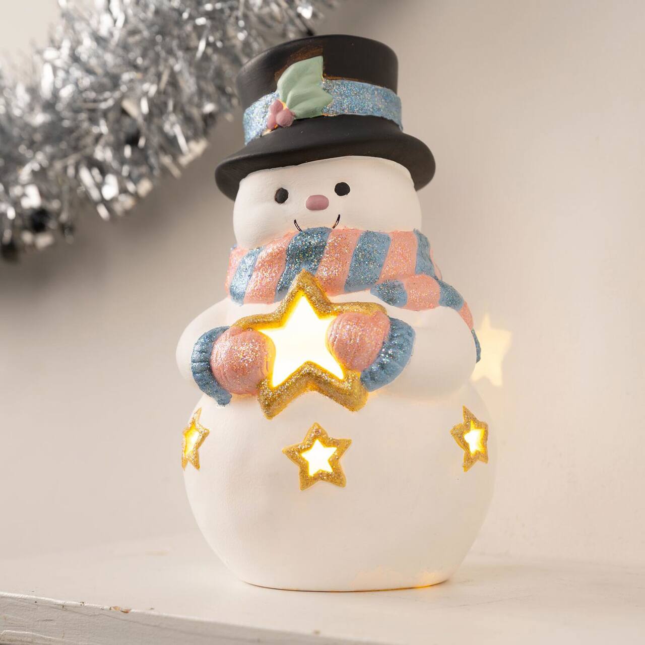 Sparkly Ceramic Snowman